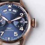 Replica IWC Annual Calendar Blue Dial