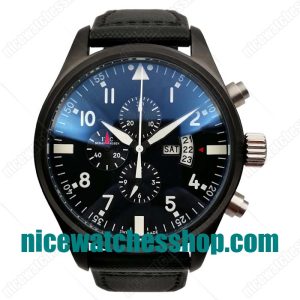 Replica IWC Pilots Spitfire Double Chronograph IW378901 Watches- 45 MM